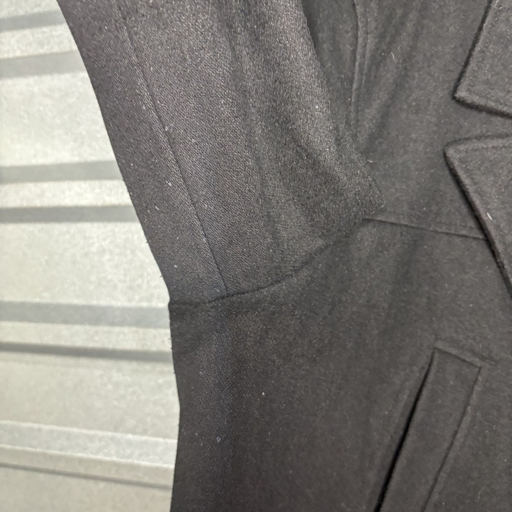 Guess Mens XXL Black Wool Blend Peacoat Jacket Outerwear XXL - Picture 2 of 16